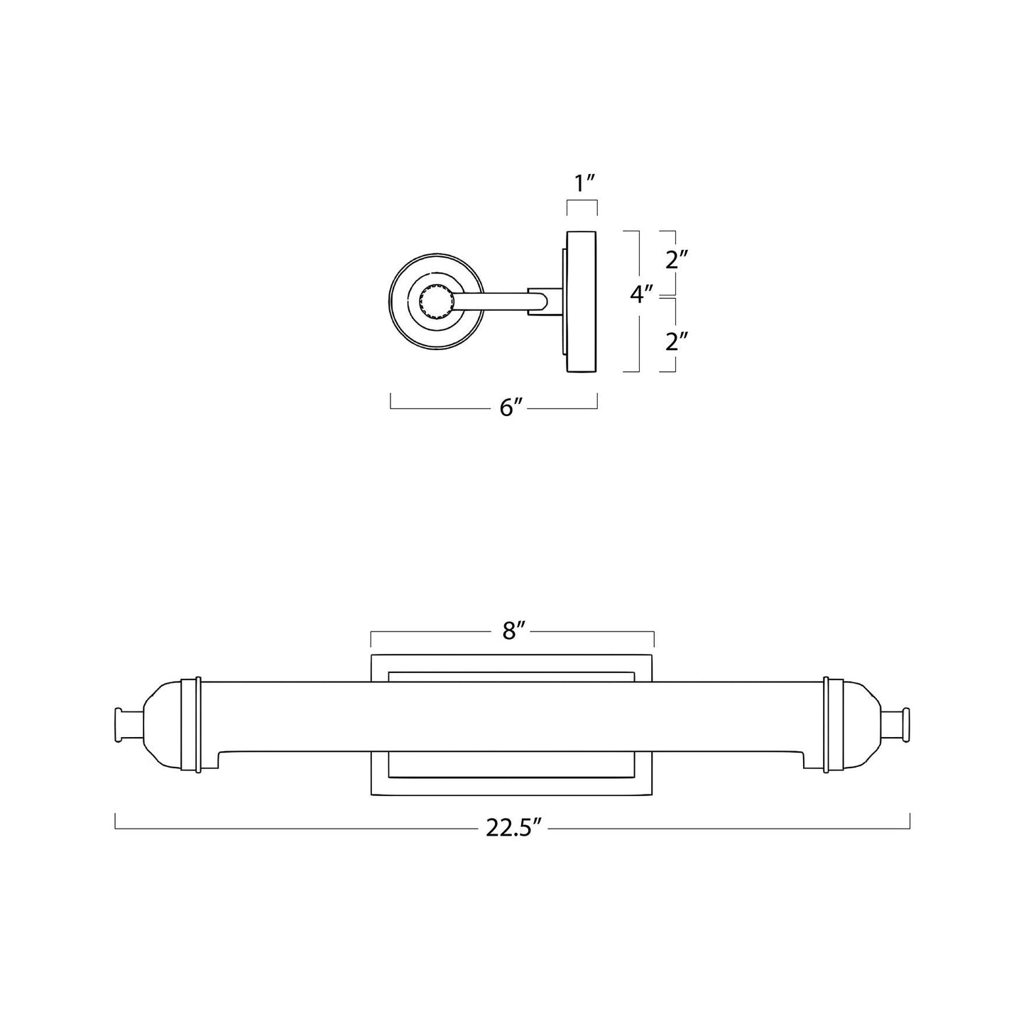 Applique murale Devon - Grand modèle/Laiton