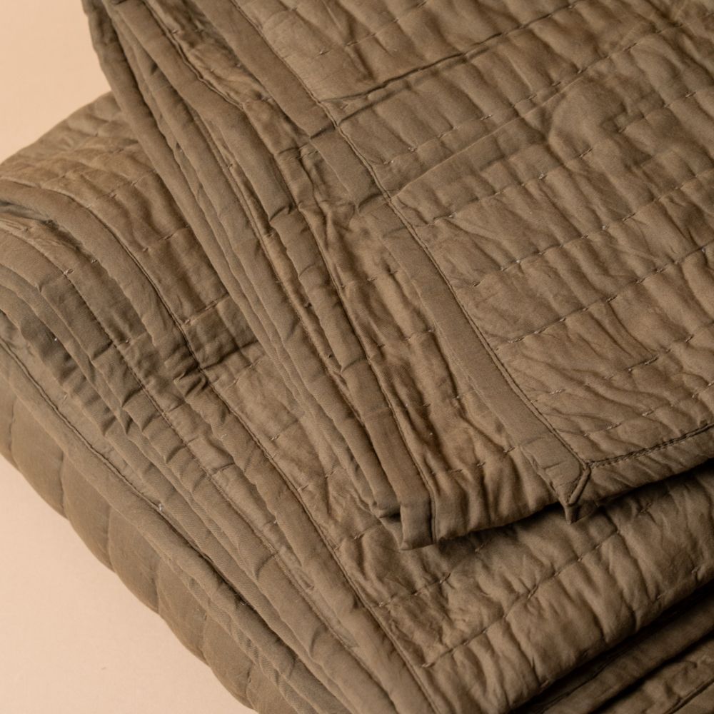 Couette Kantha en caroube