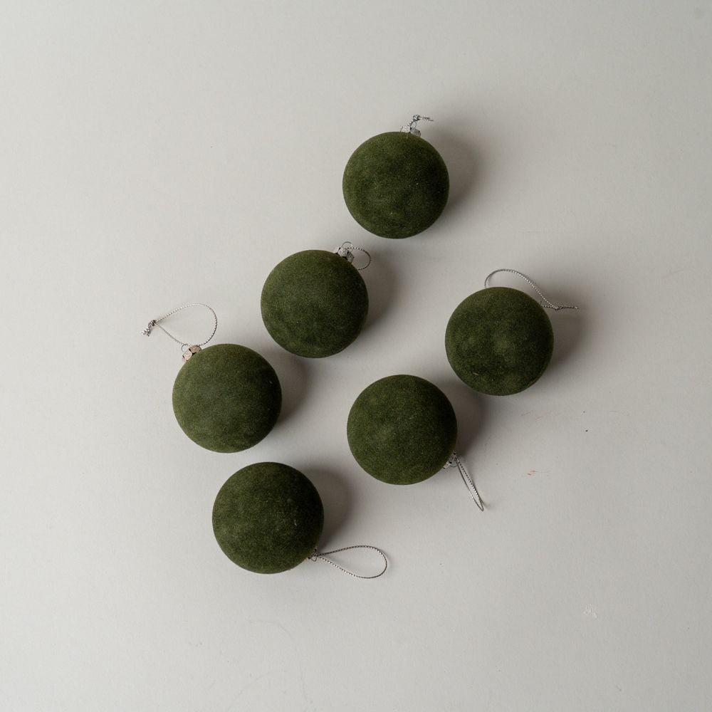 Ensemble de boules floquées