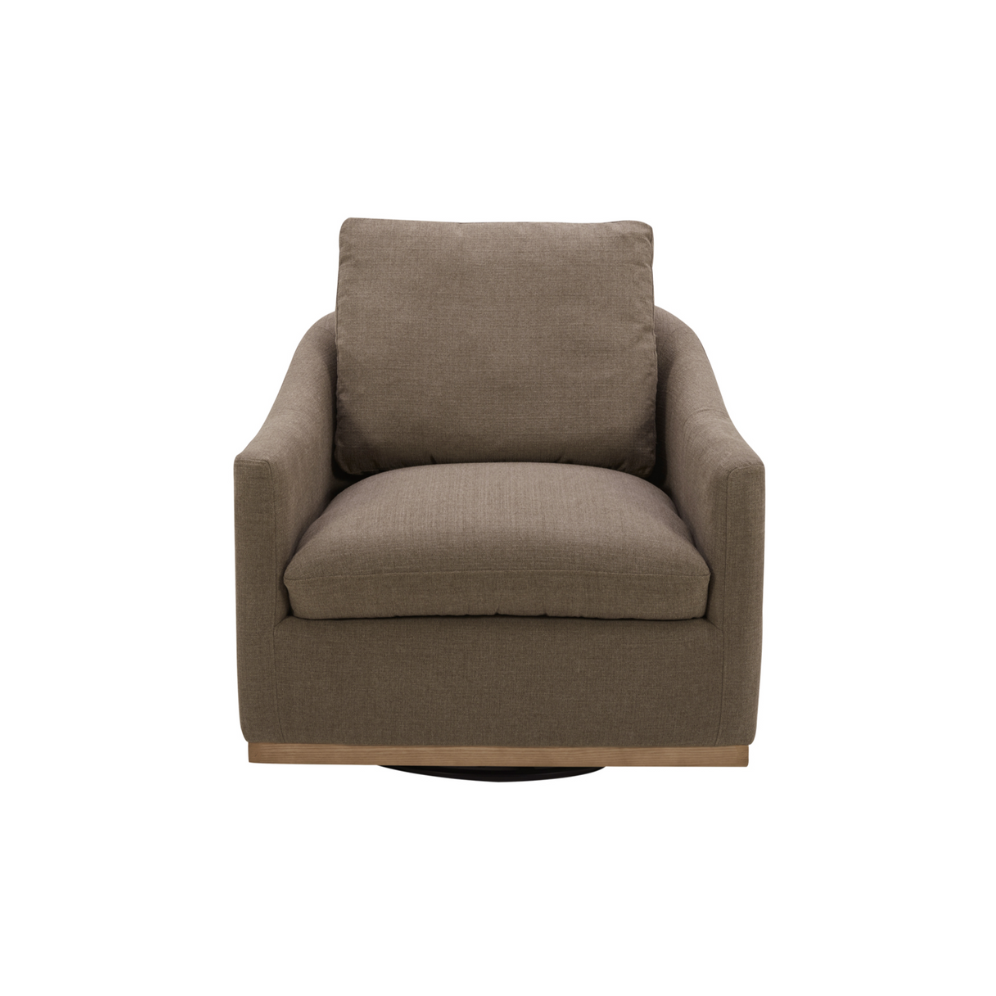 MODÈLE D'EXPOSITION - Fauteuil pivotant Lennyn - Taupe clair