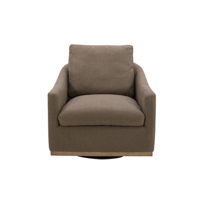MODÈLE D'EXPOSITION - Fauteuil pivotant Lennyn - Taupe clair