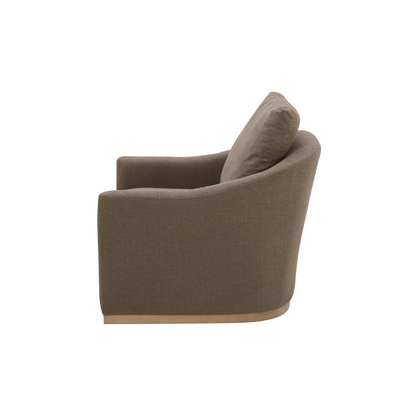MODÈLE D'EXPOSITION - Fauteuil pivotant Lennyn - Taupe clair