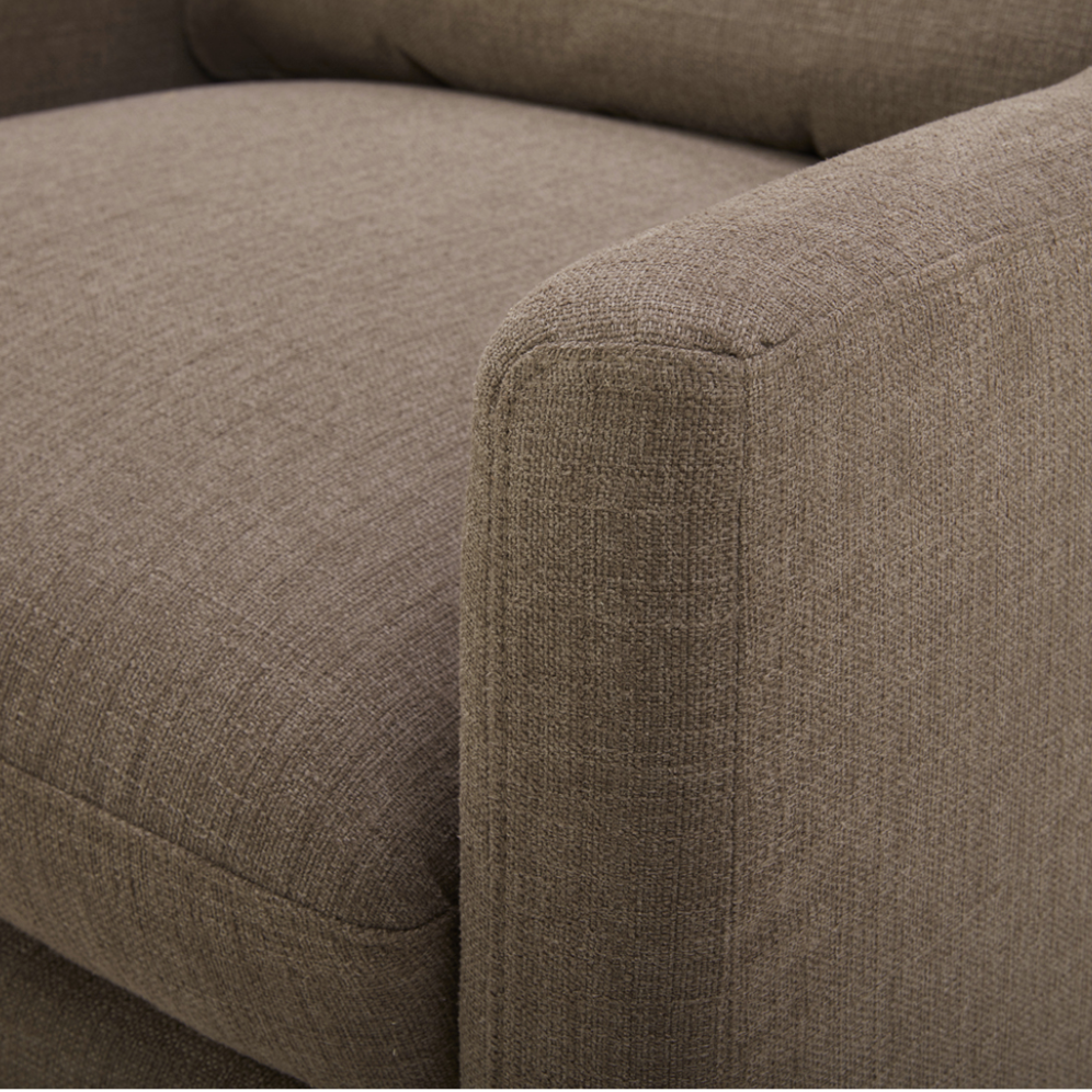 MODÈLE D'EXPOSITION - Fauteuil pivotant Lennyn - Taupe clair