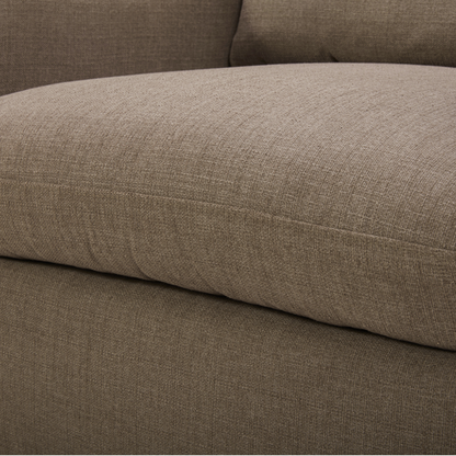 MODÈLE D'EXPOSITION - Fauteuil pivotant Lennyn - Taupe clair