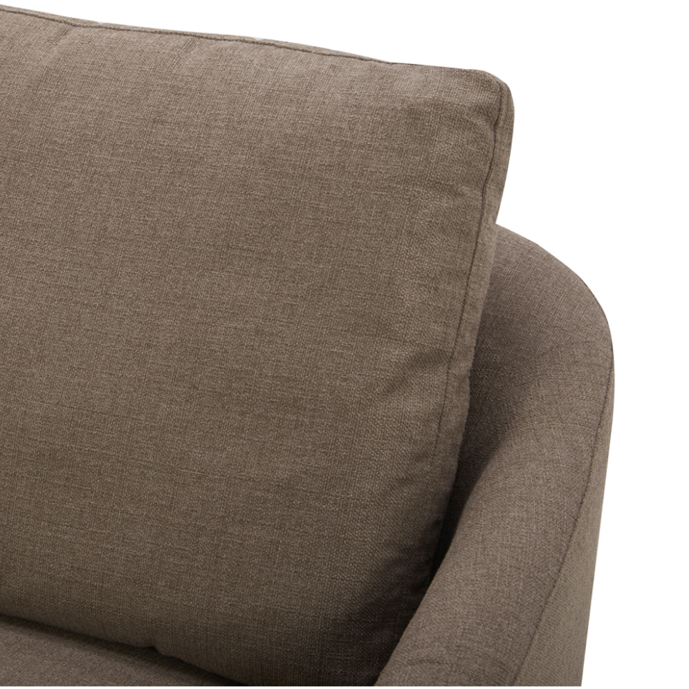 MODÈLE D'EXPOSITION - Fauteuil pivotant Lennyn - Taupe clair