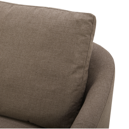 MODÈLE D'EXPOSITION - Fauteuil pivotant Lennyn - Taupe clair