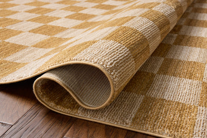 Tapis Chris Loves Julia x Loloi Calvin Abricot / Ivoire