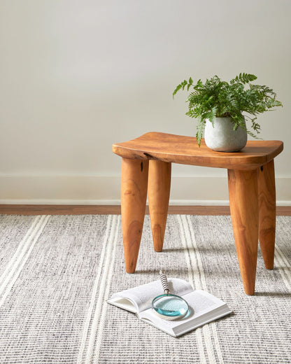 TAPIS EN DÉSTOCKAGE - Tapis en laine tissé à la main gris Malte - 244 x 305 cm