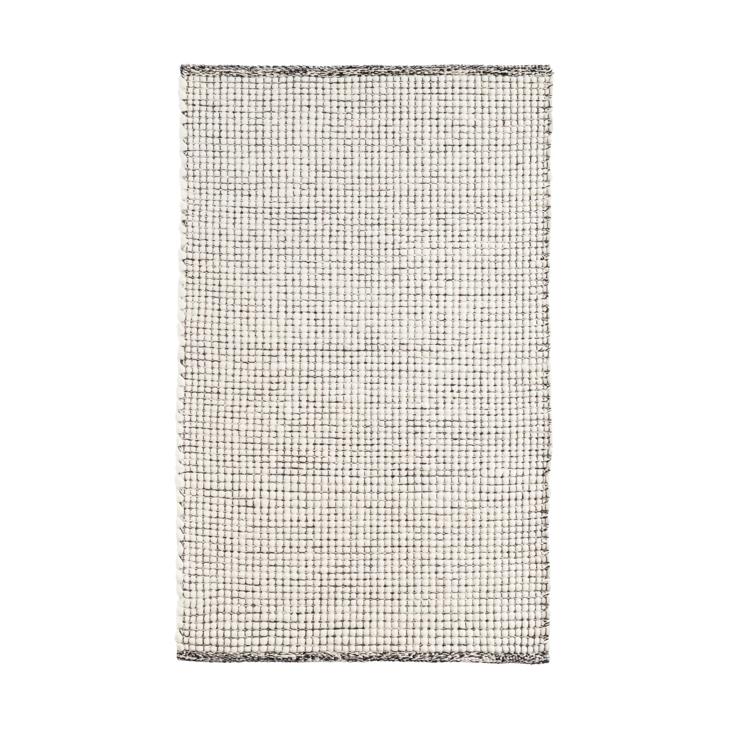 TAPIS EN DÉSTOCKAGE - Tapis en laine tissé main Network noir - 2,44 m x 3,05 m