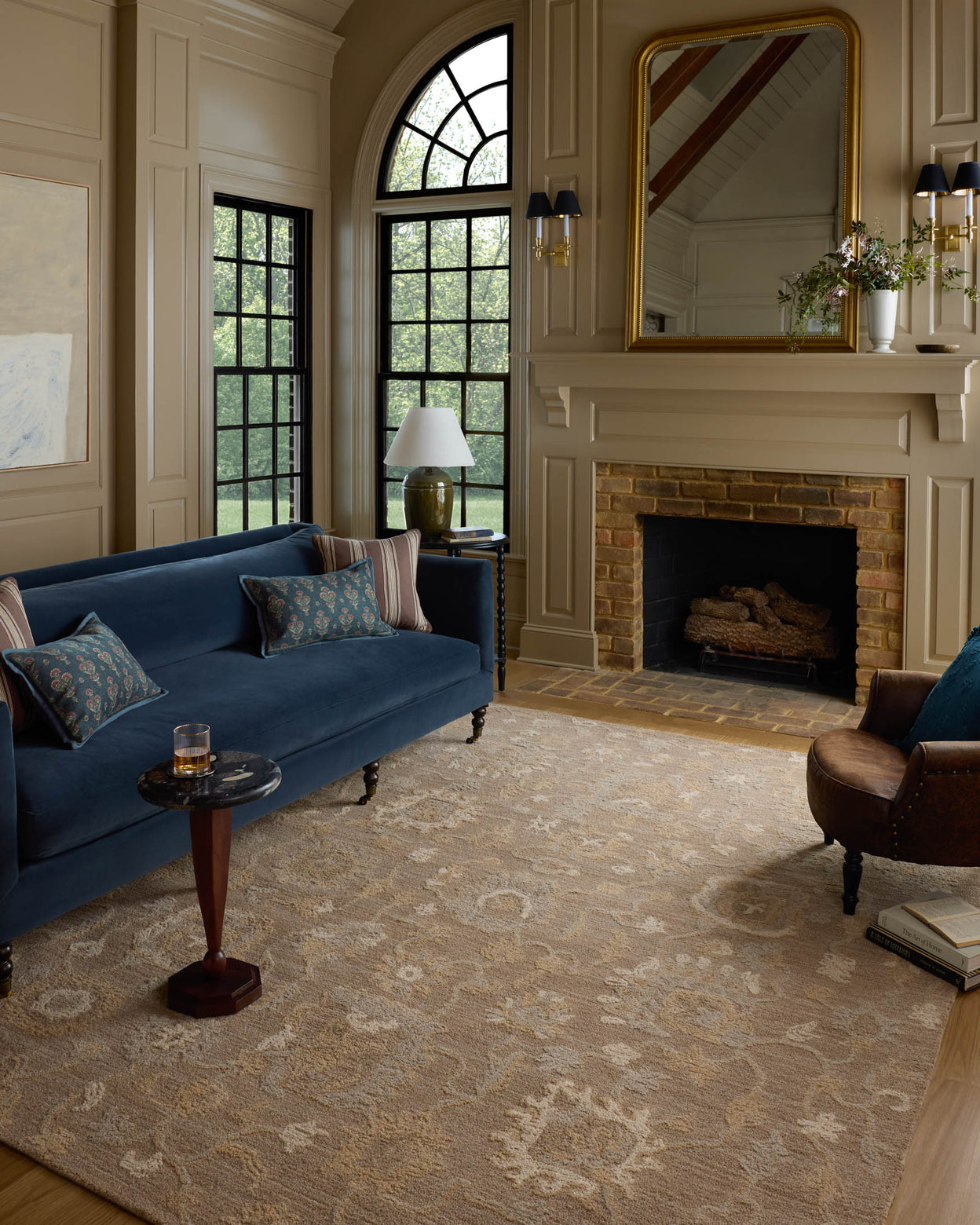 Chris aime Julia x Loloi Dorothea Tapis d'écorce/pierre