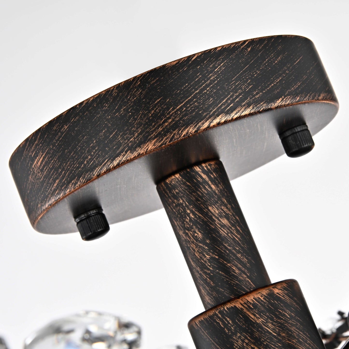 Plafonnier Holly à 4 lumières en cristal et feuilles