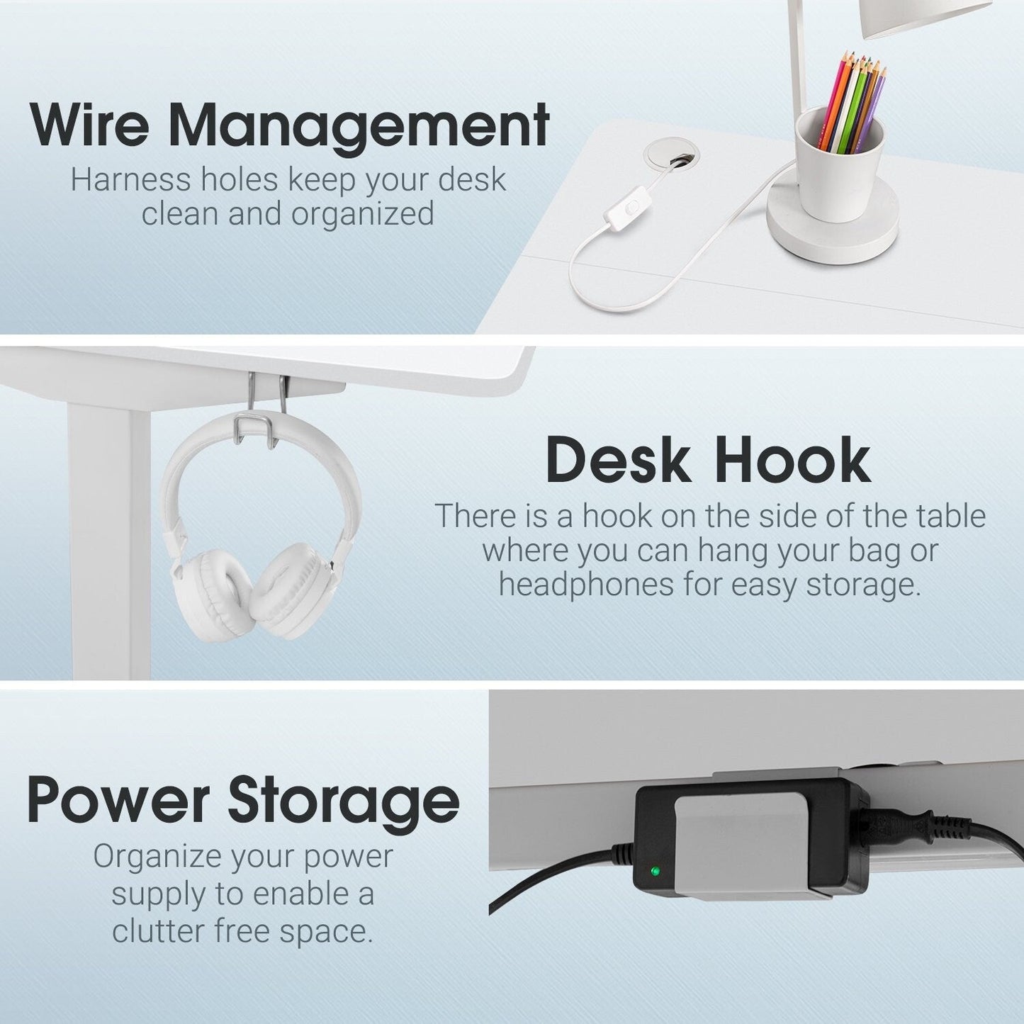 Bureau assis-debout électrique Homall à hauteur réglable