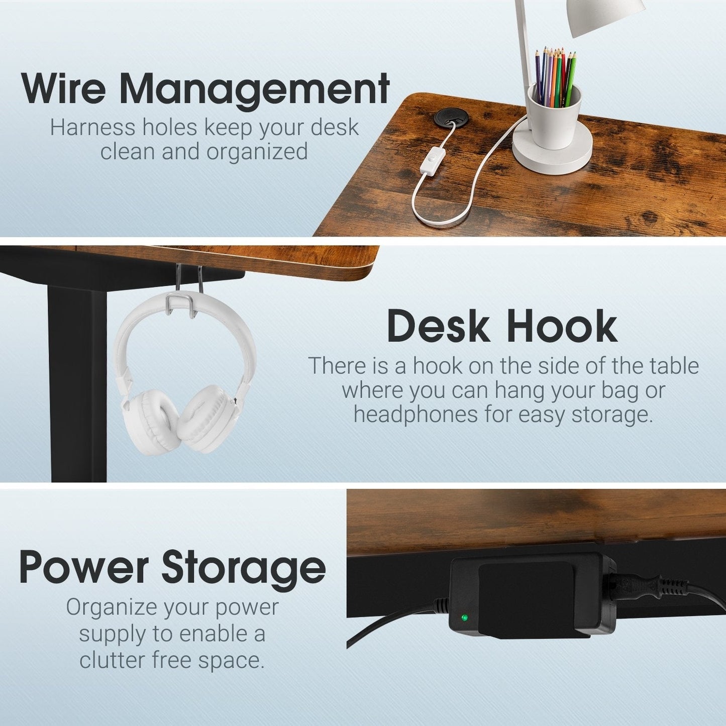 Bureau assis-debout électrique Homall à hauteur réglable