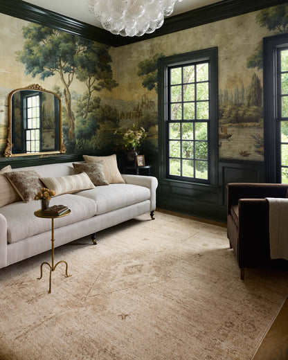 Tapis Chris Loves Julia x Loloi Palma Naturel / Fumé