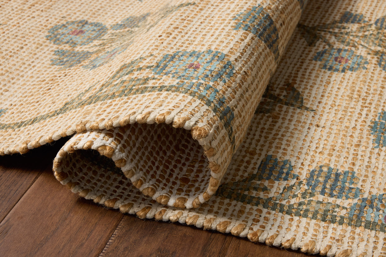 Chris Loves Julia x Loloi Rue Moss / Tapis bleu