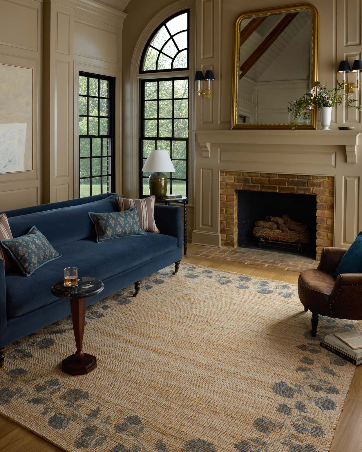 Tapis Chris Loves Julia x Loloi Rue Naturel/Denim