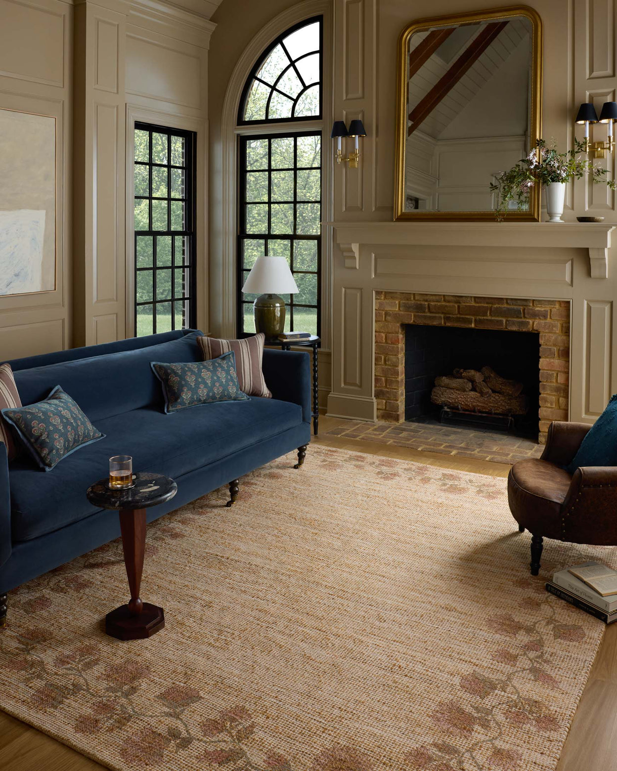 Tapis Chris Loves Julia x Loloi Rue Naturel / Multicolore