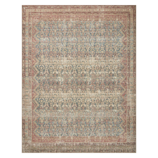 TAPIS EN DÉPÔT DE STOCK - Angela Rose x Loloi Aubrey Ocean / Spice Rug - 229 x 299 cm