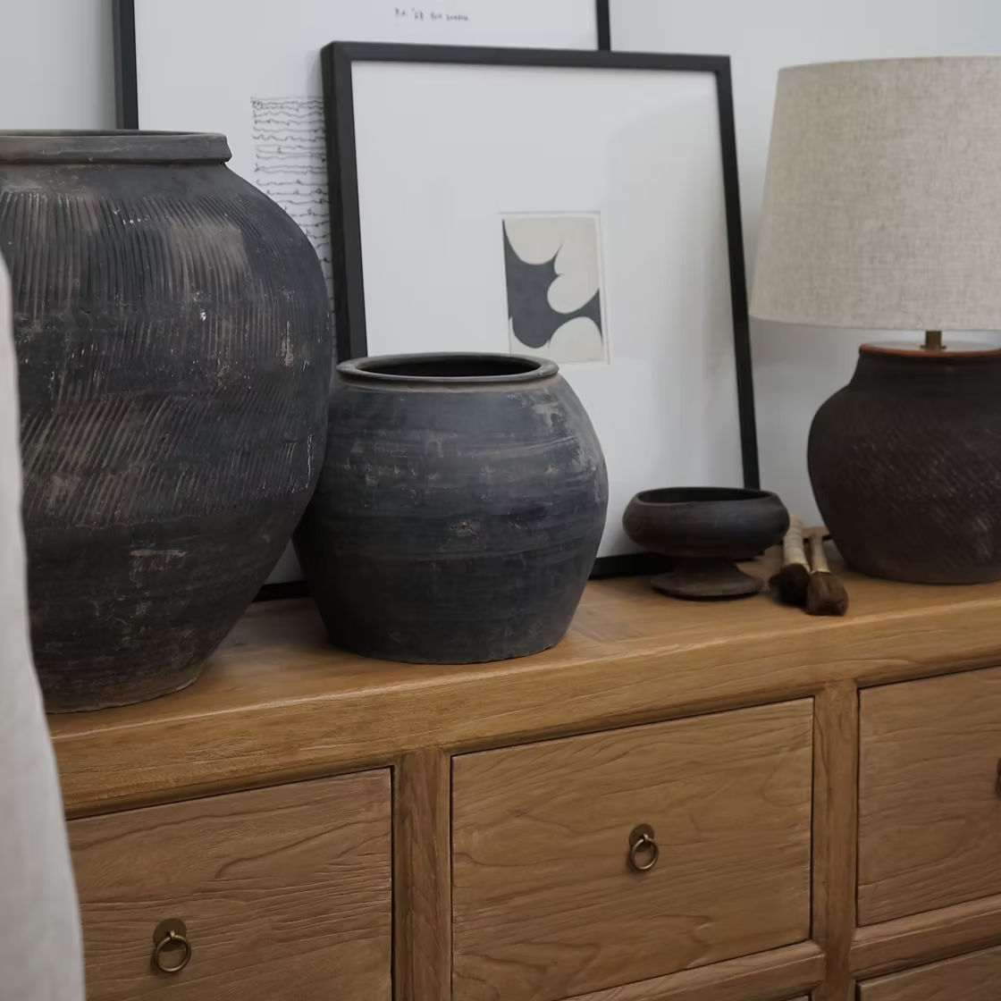 Buffet Reid à 6 tiroirs en bois recyclé