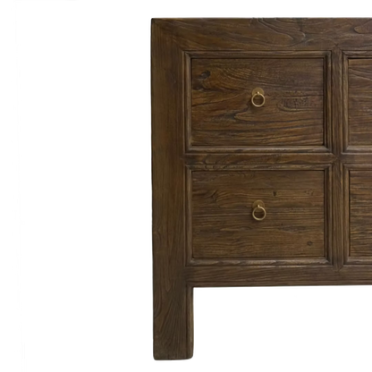 Buffet Reid à 10 tiroirs en bois recyclé