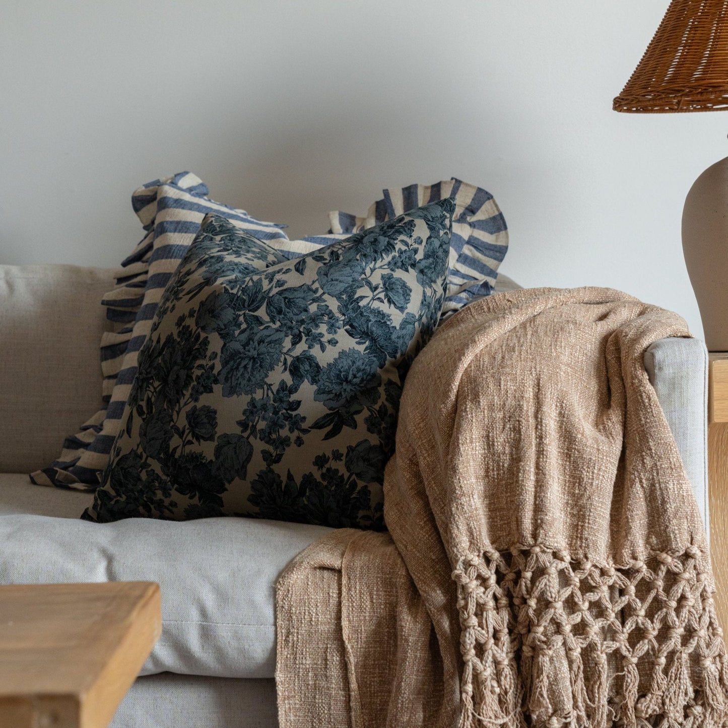 Housse de coussin à volants Harland