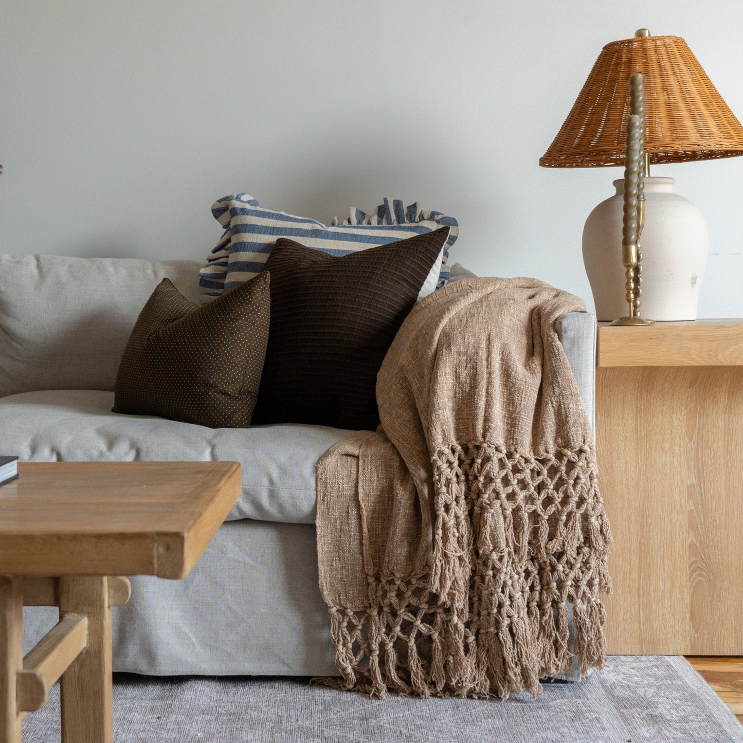 Housse de coussin à volants Harland