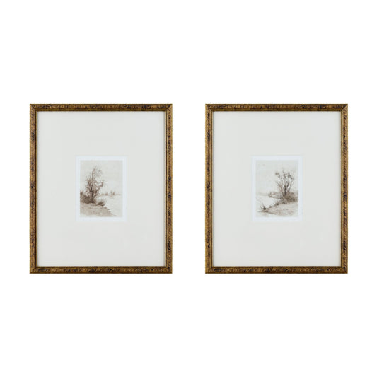 Ensemble d'œuvres d'art encadrées Greywood