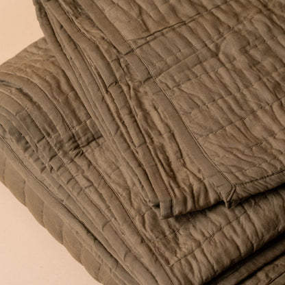 Couette Kantha en caroube