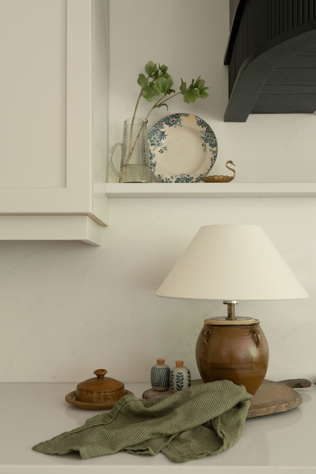 Ensemble salière et poivrière en grès imprimé