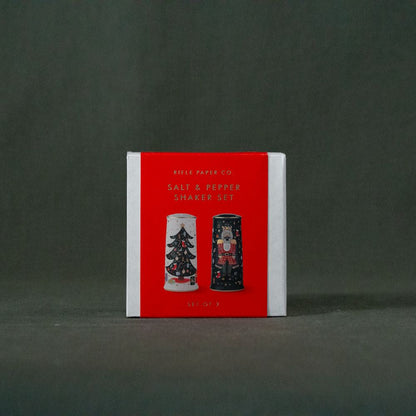 Ensemble salière et poivrière à motif Casse-Noisette