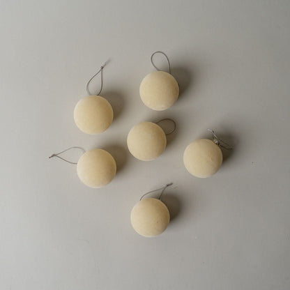 Ensemble de boules floquées