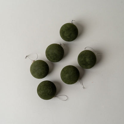 Ensemble de boules floquées