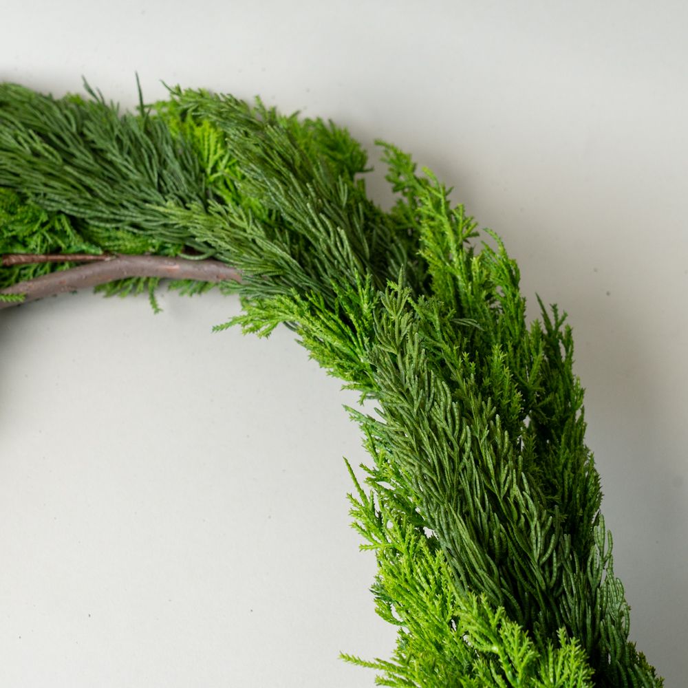 Guirlande de genévrier et de cyprès artificiels