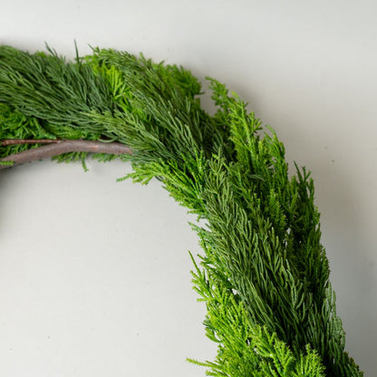 Guirlande de genévrier et de cyprès artificiels
