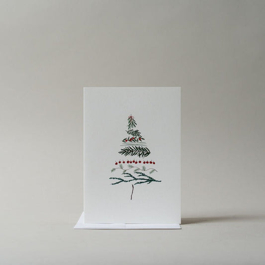 Carte de Noël minimaliste avec sapin