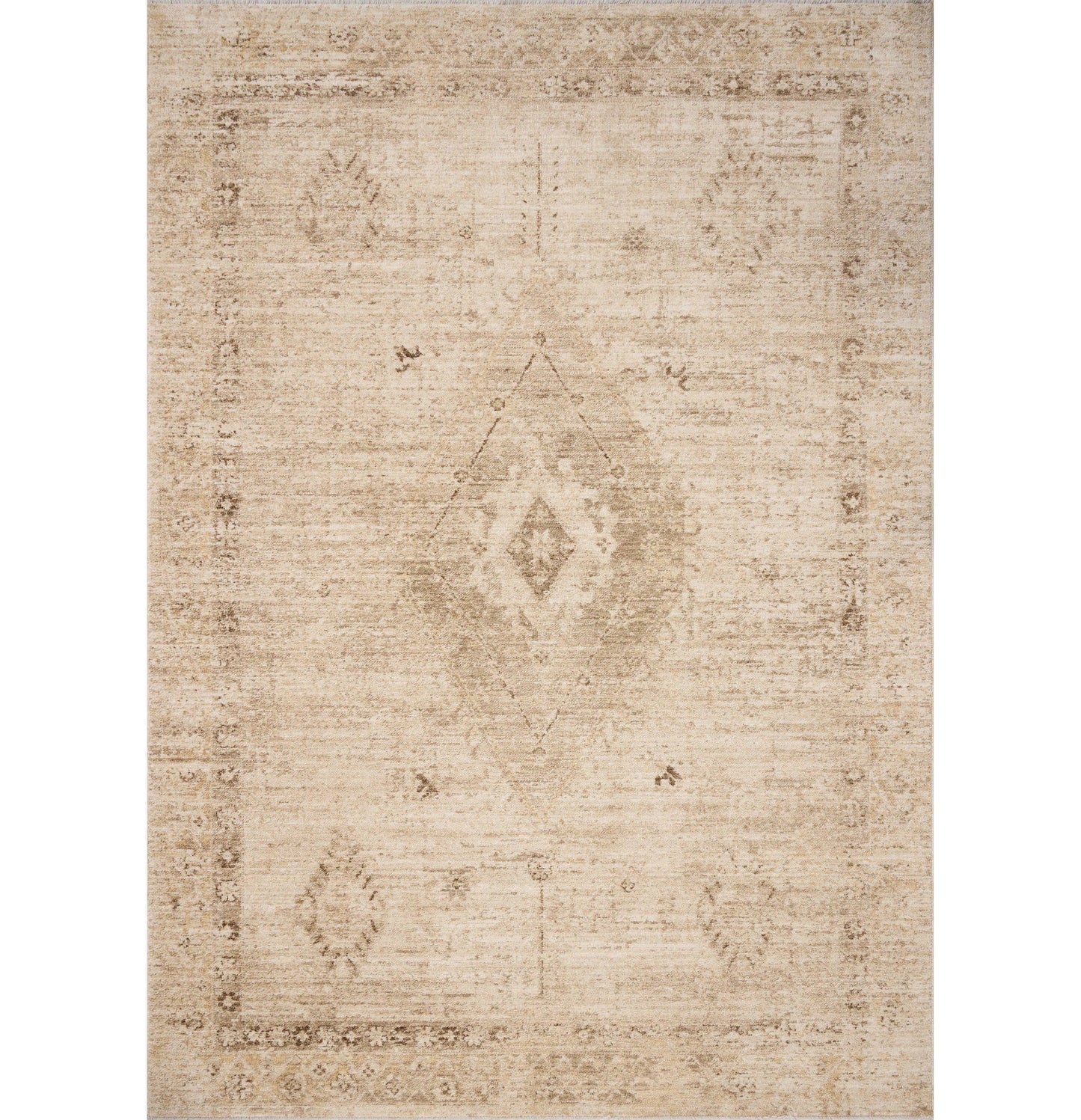 Tapis Chris Loves Julia x Loloi Palma Naturel / Fumé