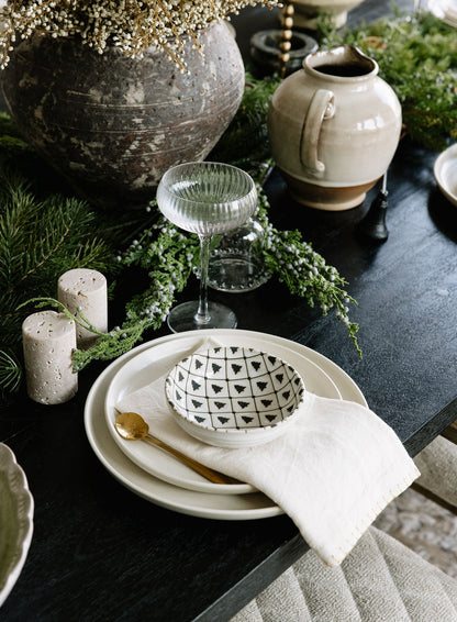 Bol en grès à motif d'arbre