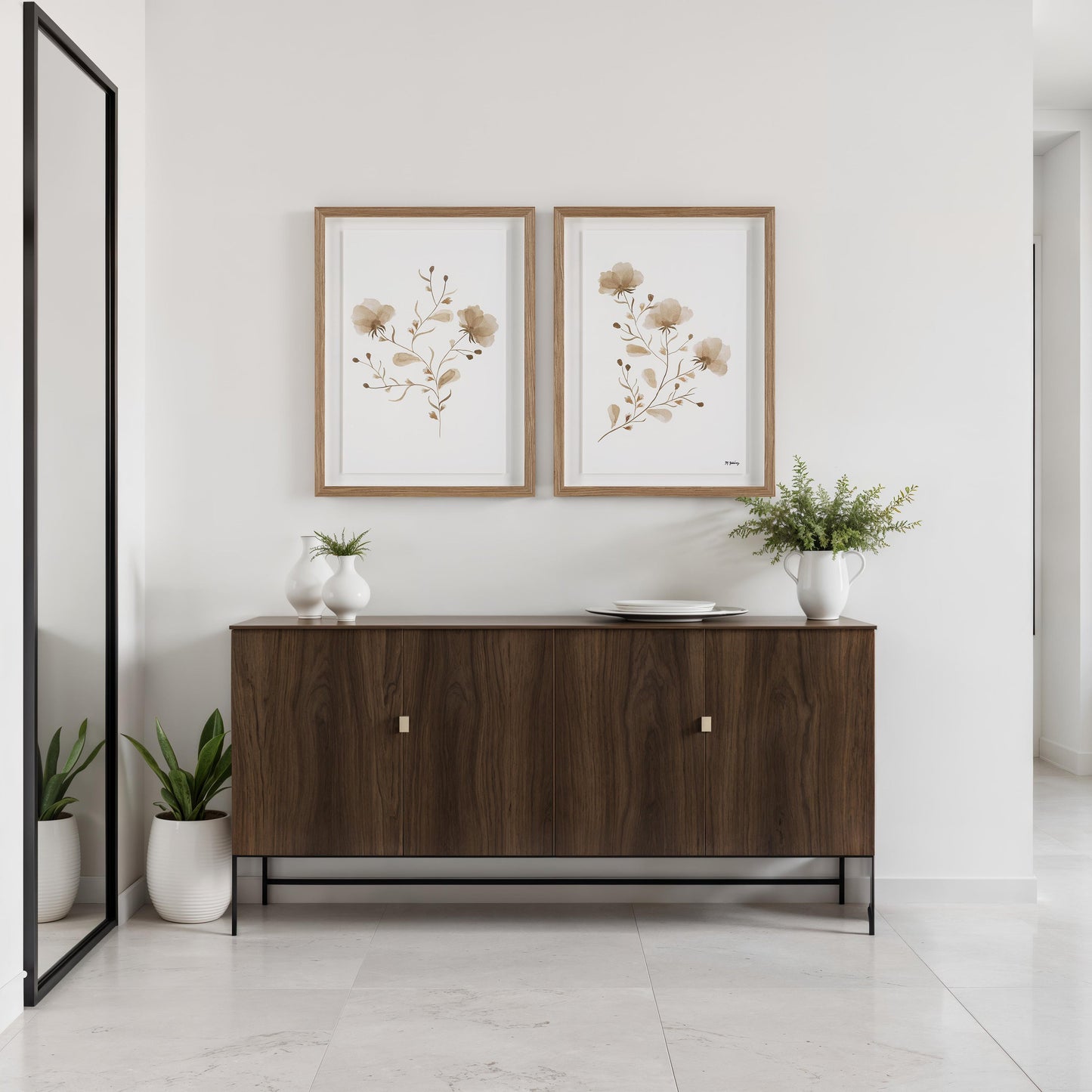 Ensemble d'œuvres encadrées Marlena