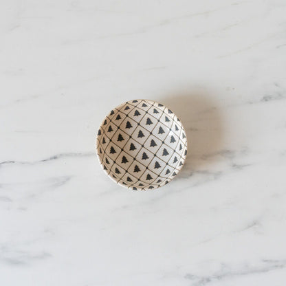 Bol en grès à motif d'arbre